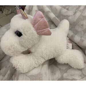 Unicorn Plush Horse Sparkly Pink White Spotted Big Eyes Boos Stuffed Animal toy